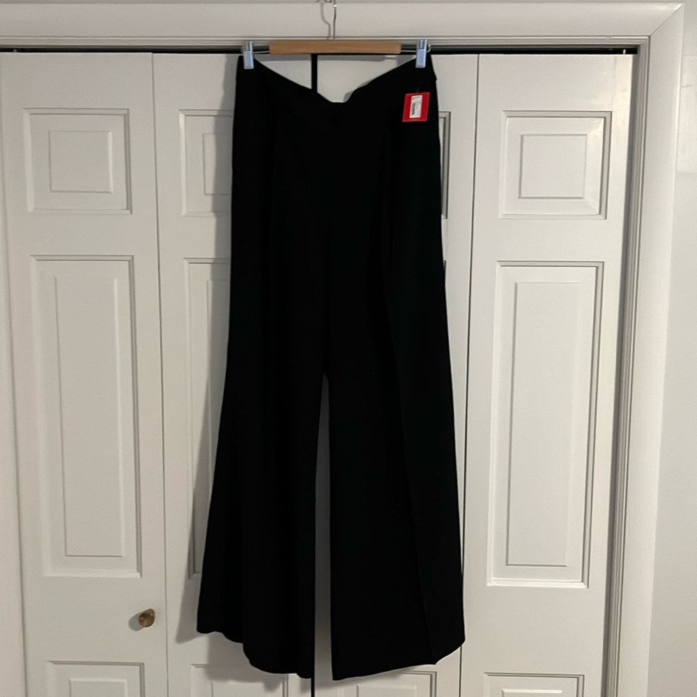 Spanx Black Crepe Pleated Trouser, Women’s XL